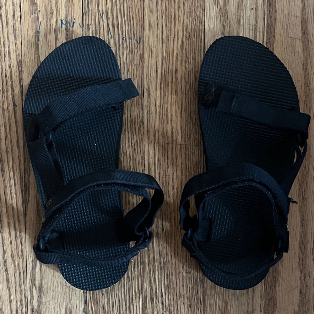 Teva Black Adjustable Sandals